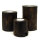 Teelichthalter Holz Teak massiv 3er Set