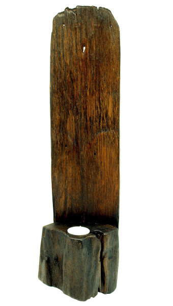 Teelichthalter f&uuml;r Wand, Wandteelichthalter aus Holz dunkelbraun