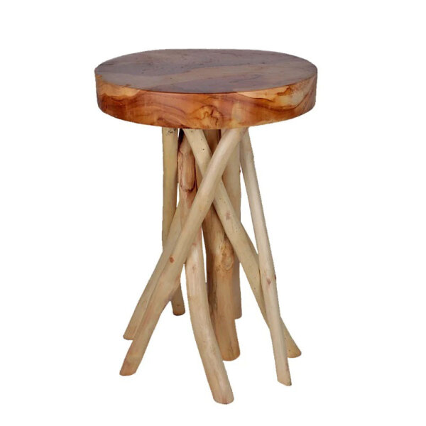 Blumenst&auml;nder Holz, &Oslash; 30 cm, H&ouml;he 40 cm massiv rund