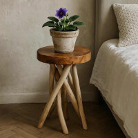 Blumenst&auml;nder Holz, &Oslash; 30 cm, H&ouml;he 40 cm massiv rund