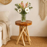 Blumenst&auml;nder Holz, &Oslash; 30 cm, H&ouml;he 40 cm massiv rund