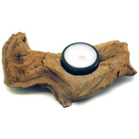 Holz Teelichthalter ein Licht Wurzel hell