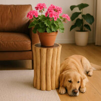 Blumenst&auml;nder "Flora" Holz massiv rund Blumenhocker 50 cm hoch