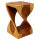 Hocker aus Holz "gedrehte S&auml;ulen" 50 cm massiv eckig