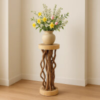 Blumenhocker aus Holz Pflanzenhocker 100 cm hoch