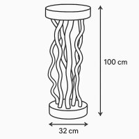 Blumenhocker aus Holz Pflanzenhocker 100 cm hoch