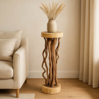 Blumenhocker aus Holz Pflanzenhocker 100 cm hoch