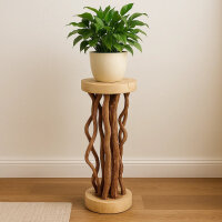 Blumenhocker aus Holz Pflanzenhocker 100 cm hoch