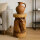 Beistelltisch Pferd Holz massiv rund 50 cm hoch