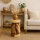 Beistelltisch Pferd Holz massiv rund 50 cm hoch