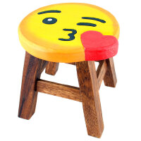 Kinderhocker Holz Motiv Kuss