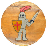 Kinderhocker Holz Motiv Ritter