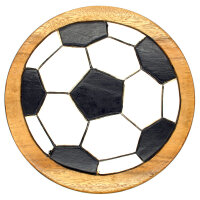 Kinderhocker Holz Motiv Fu&szlig;ball