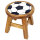 Kinderhocker Holz Motiv Fu&szlig;ball