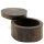 Holzdose Holzschachtel mit Deckel rund oval ca. 12-13 cm