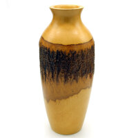 Holzvase bauchig ca. 30 cm hoch, Mangoholz lackiert