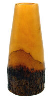 Holzvase schlank ca. 30 cm hoch, Mangoholz lackiert