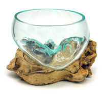 2. Wahl, Wurzel mit Glasschale, &Oslash; ca. 11-12 cm,...